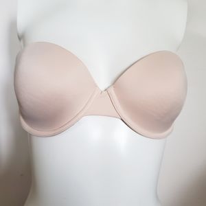 Victoria's Secret PINK Strapless Beige Bra Size 36C